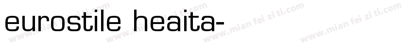 eurostile heaita字体转换